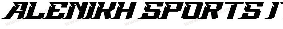 Alenikh Sports Italic字体转换